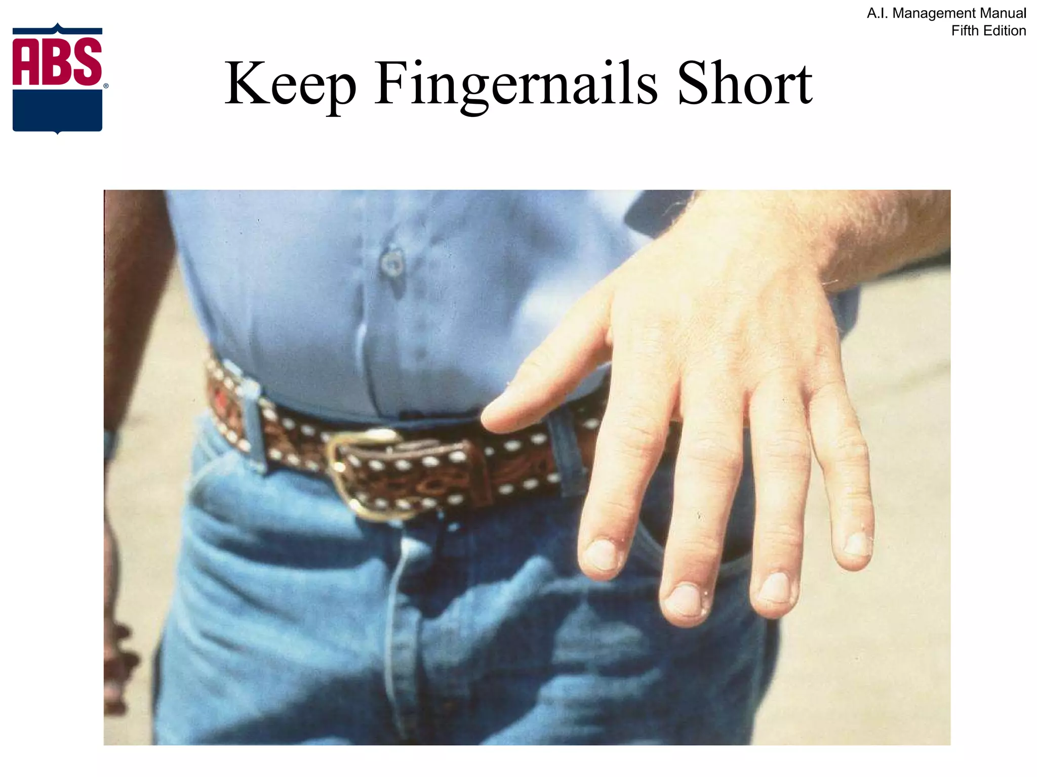 Keep Fingernails Short 