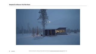 akom36018
Beispiele für Influencer (YouTube-Stars)
Quelle: Human Flying Drone / Samsung, mit Casey Neistat, 6 Mio. Abonnenten, https://www.youtube.com/watch?v=At3xcj-pTjg, 8,5 Mio. Views
 