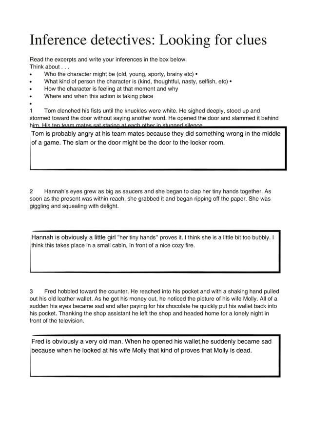 Aimee reading inferring | PAGES