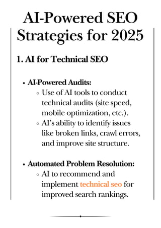 AI Meets SEO: Strategies to Dominate Search Rankings in 2025 | PDF