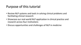 NLP tutorial at AIME 2020 | PDF