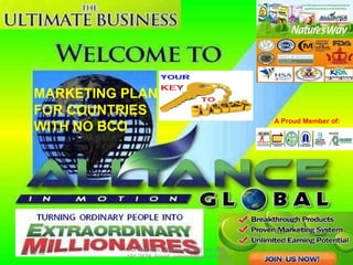 MARKETING PLAN
FOR OFWs &
COUNTRIES
WITH NO BCO

A Proud Member of:

 