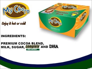 INGREDIENTS:
Enjoy it hot or cold!Enjoy it hot or cold!
 