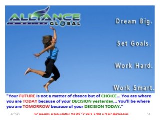 12/25/13

For Inquiries, please contact +63 999 191 2678 Email aimjireh@gmail.com

39

 