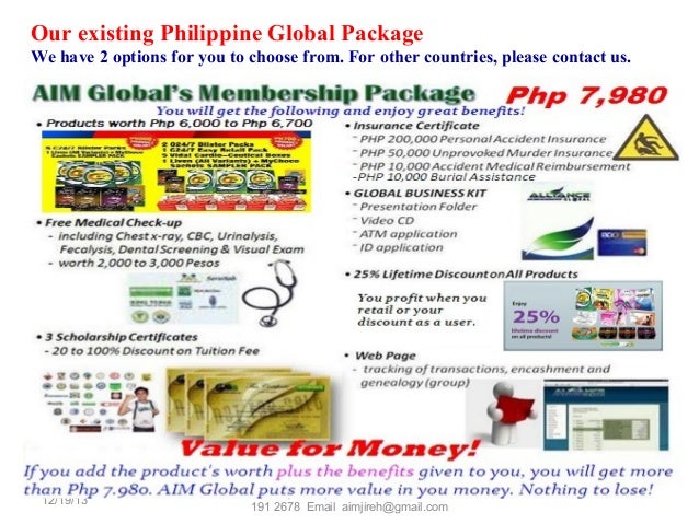 Aim global business plan picture