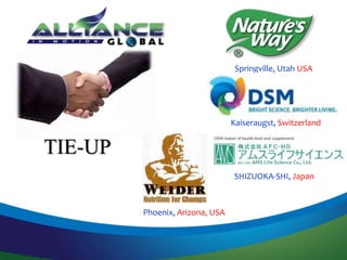 Springville, Utah USA
TIE-UP
Kaiseraugst, Switzerland
SHIZUOKA-SHI, Japan
Phoenix, Arizona, USA
 