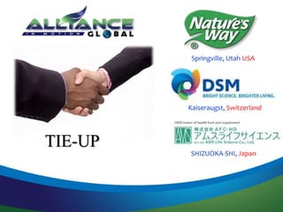 Springville, Utah USA
TIE-UP
Kaiseraugst, Switzerland
SHIZUOKA-SHI, Japan
 