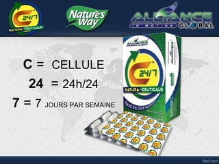C = CELLULE
24 = 24h/24
7 = 7 JOURS PAR SEMAINE
 