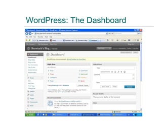 WordPress: The Dashboard 