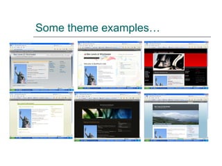 Some theme examples… 