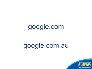 google.com google.com.au 
