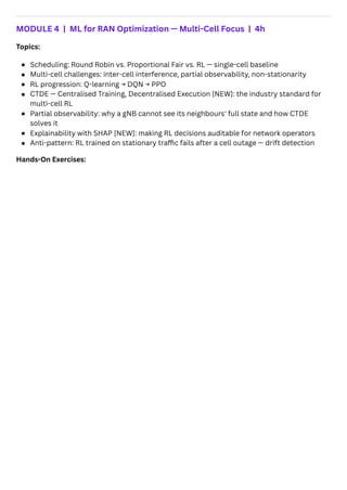 AI/ ML Driven 5G & 6G Networks Using Python | TechLTE World | PDF