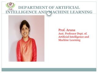 Comprehensive Overview of AI and Machine Learning Department at Shetty ...