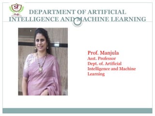 Comprehensive Overview of AI and Machine Learning Department at Shetty ...