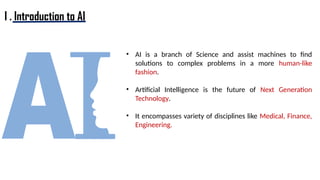 ARTIFICIAL INTELLIGENCE AND MACHINE LEARNING SAMPLE PPT | PPTX