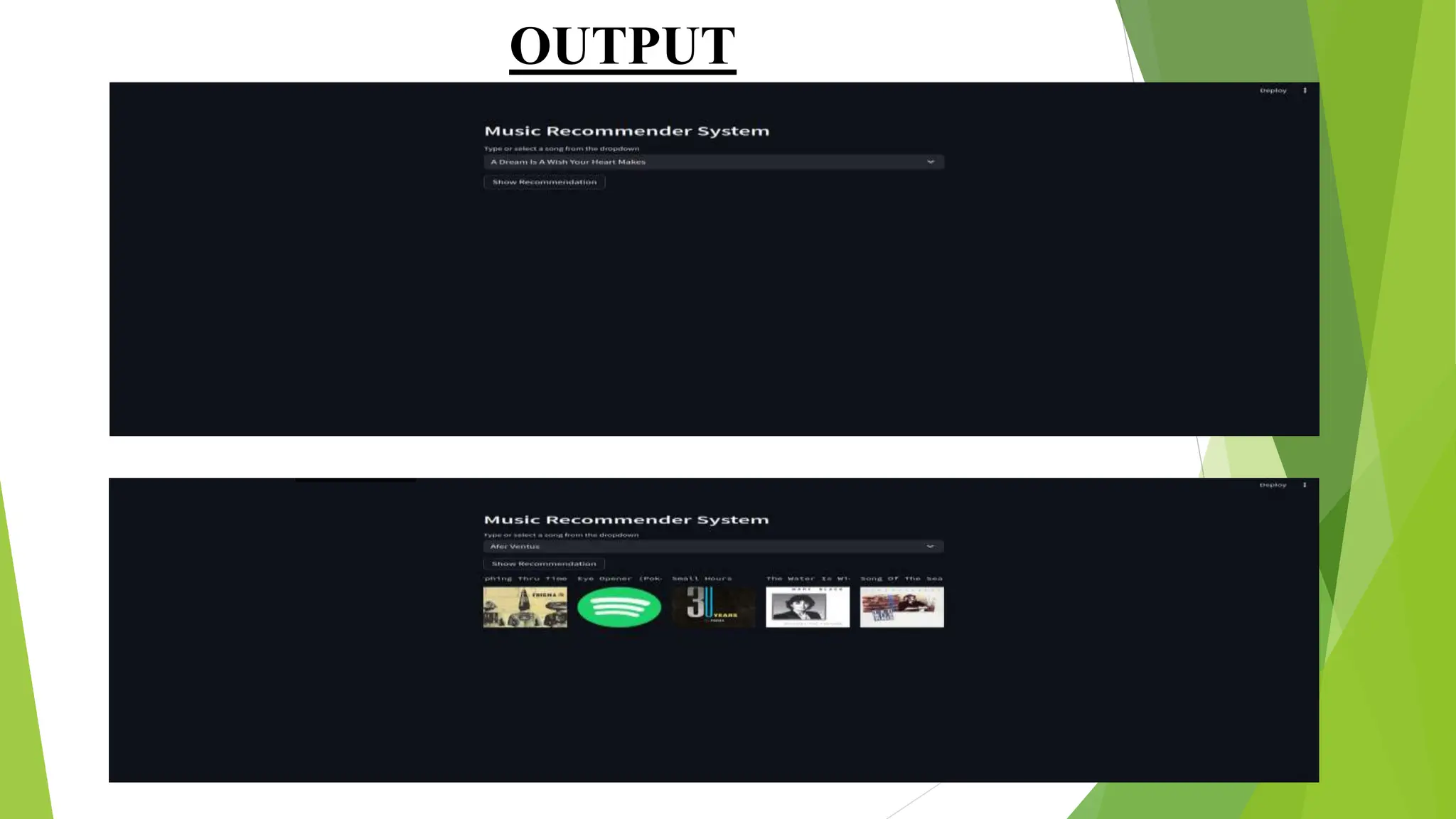 OUTPUT
 
