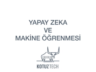 Yapay Zeka ve Makine Öğrenmesi | PDF