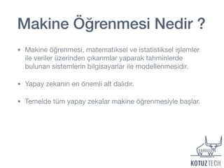 Yapay Zeka ve Makine Öğrenmesi | PDF
