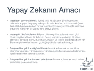 Yapay Zeka ve Makine Öğrenmesi | PDF
