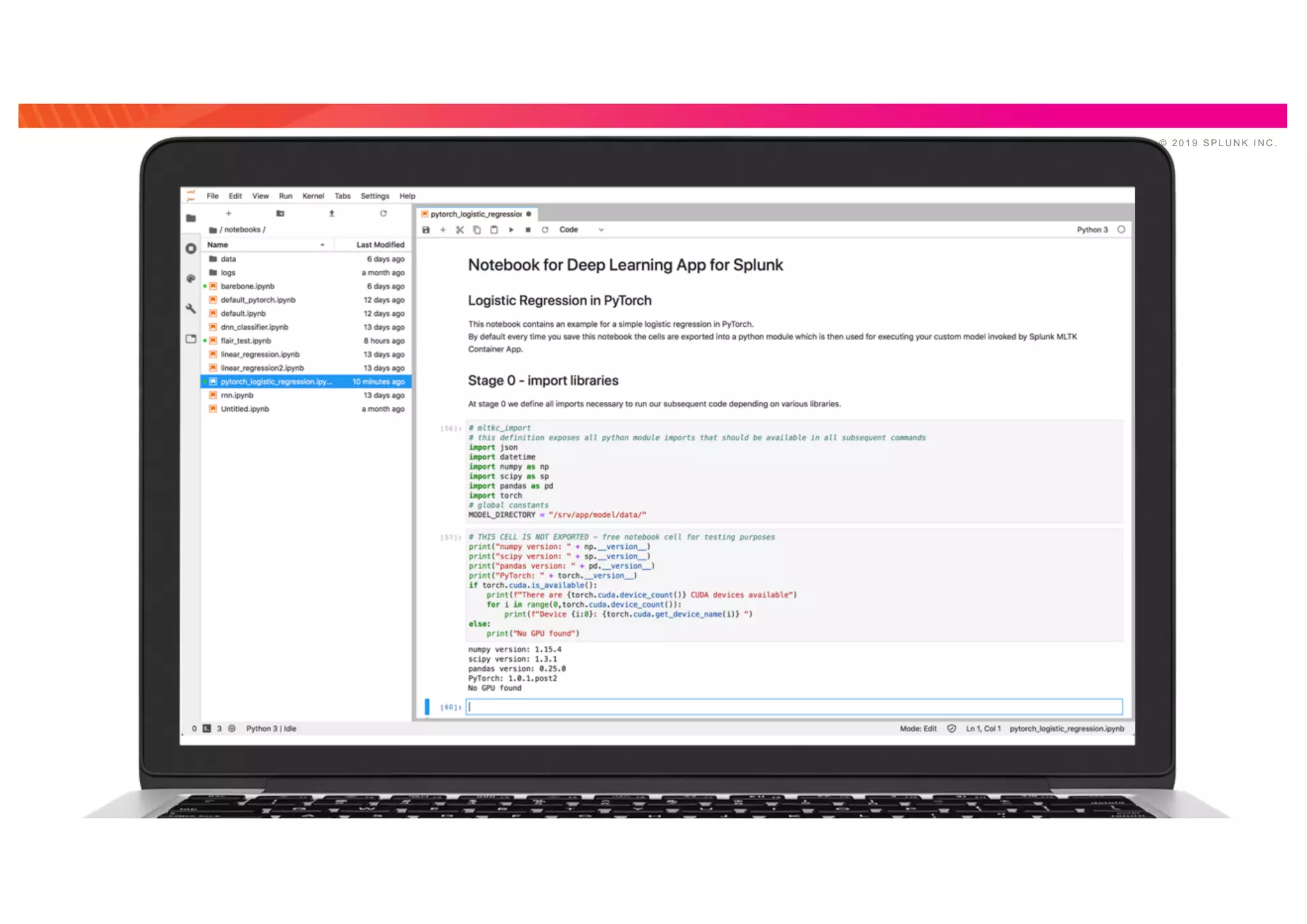 © 2 0 1 9 S P L U N K I N C .
 