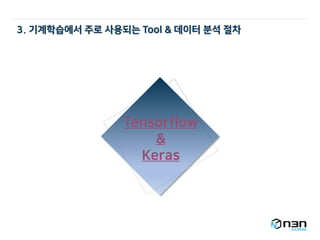 3. 기계학습에서 주로 사용되는 Tool & 데이터 분석 절차
 