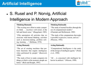 Artificial Intelligence
 S. Rusel and P. Norvig, Artificial
Intelligence in Modern Approach
 