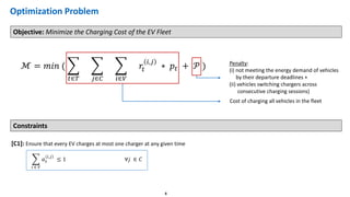 Hybrid Planner for Smart Charging of Electric Fleets | PDF