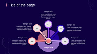 Title of the page
01
02
03
04
05
Sample text
Lorem ipsum dolor sit amet,
consectetuer adipiscing elit.
Maecenas porttitor congue
massa.
Sample text
Lorem ipsum dolor sit amet,
consectetuer adipiscing elit.
Maecenas porttitor congue
massa.
Sample text
Lorem ipsum dolor sit amet,
consectetuer adipiscing elit.
Maecenas porttitor congue
massa.
Sample text
Lorem ipsum dolor sit amet,
consectetuer adipiscing elit.
Maecenas porttitor congue
massa.
Sample text
Lorem ipsum dolor sit amet,
consectetuer adipiscing elit.
Maecenas porttitor congue
massa.
Sample text
 