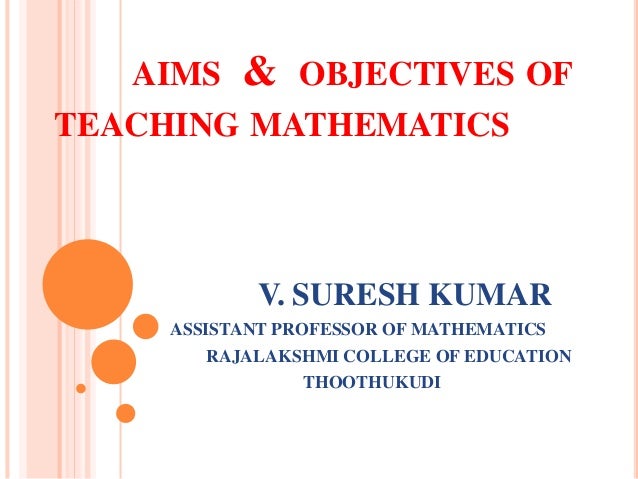 teaching objective