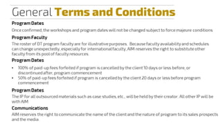 AIM Online DT Program Aug Sep 2017