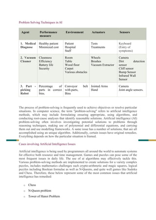 artificial intelligence and machine learning iNTRODUCTION class notes ...