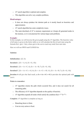 artificial intelligence and machine learning iNTRODUCTION class notes ...