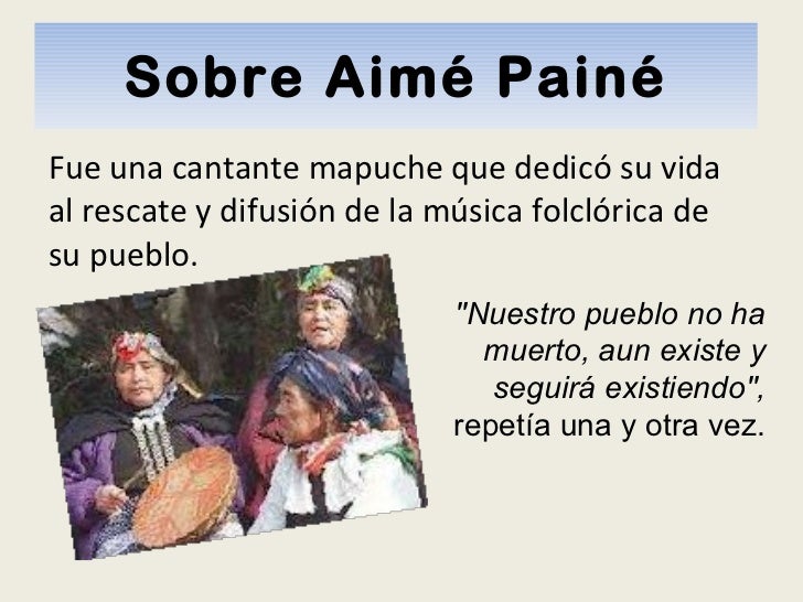 Aimé Painé Biografía