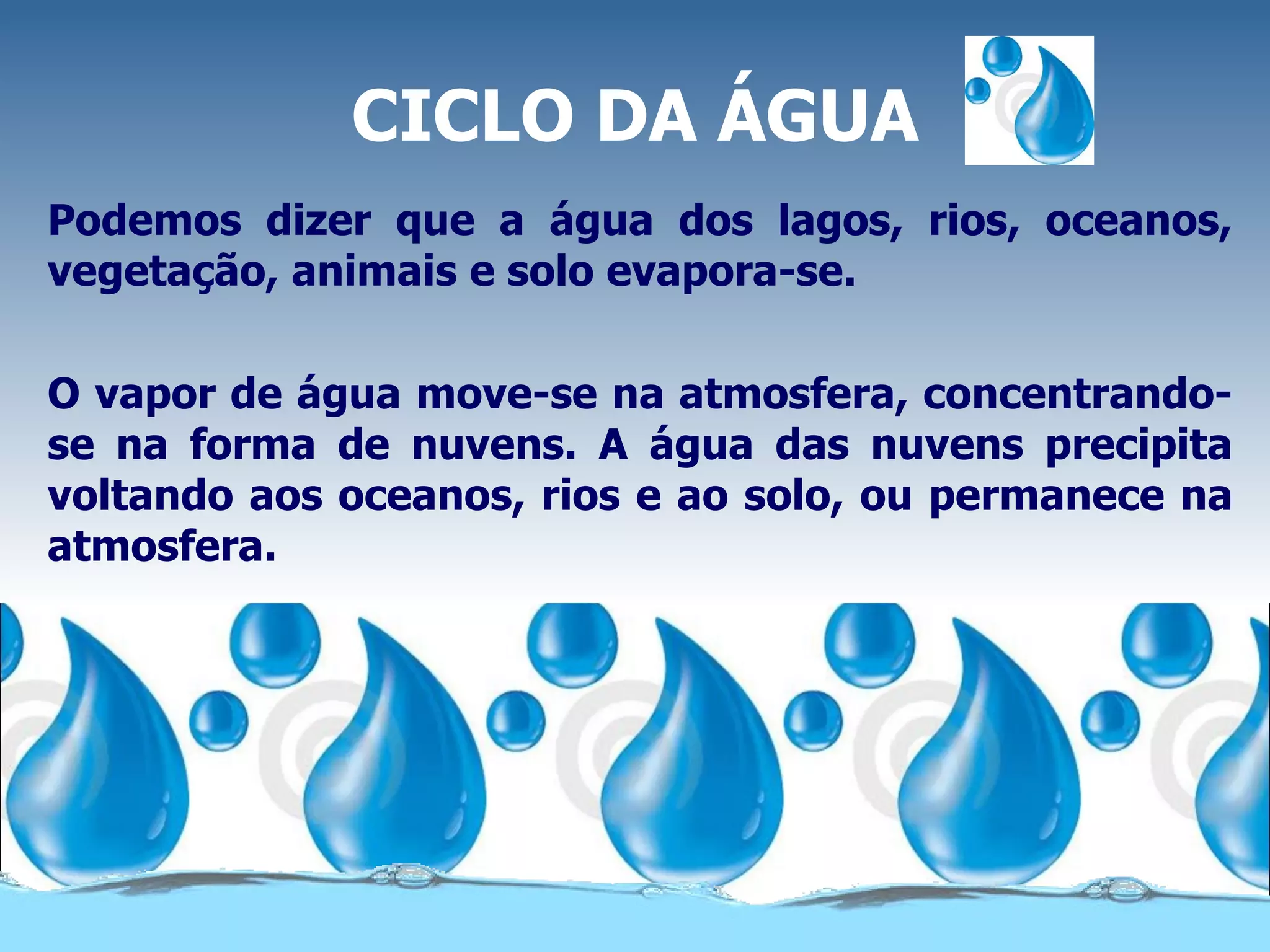 A importancia da água | PPT