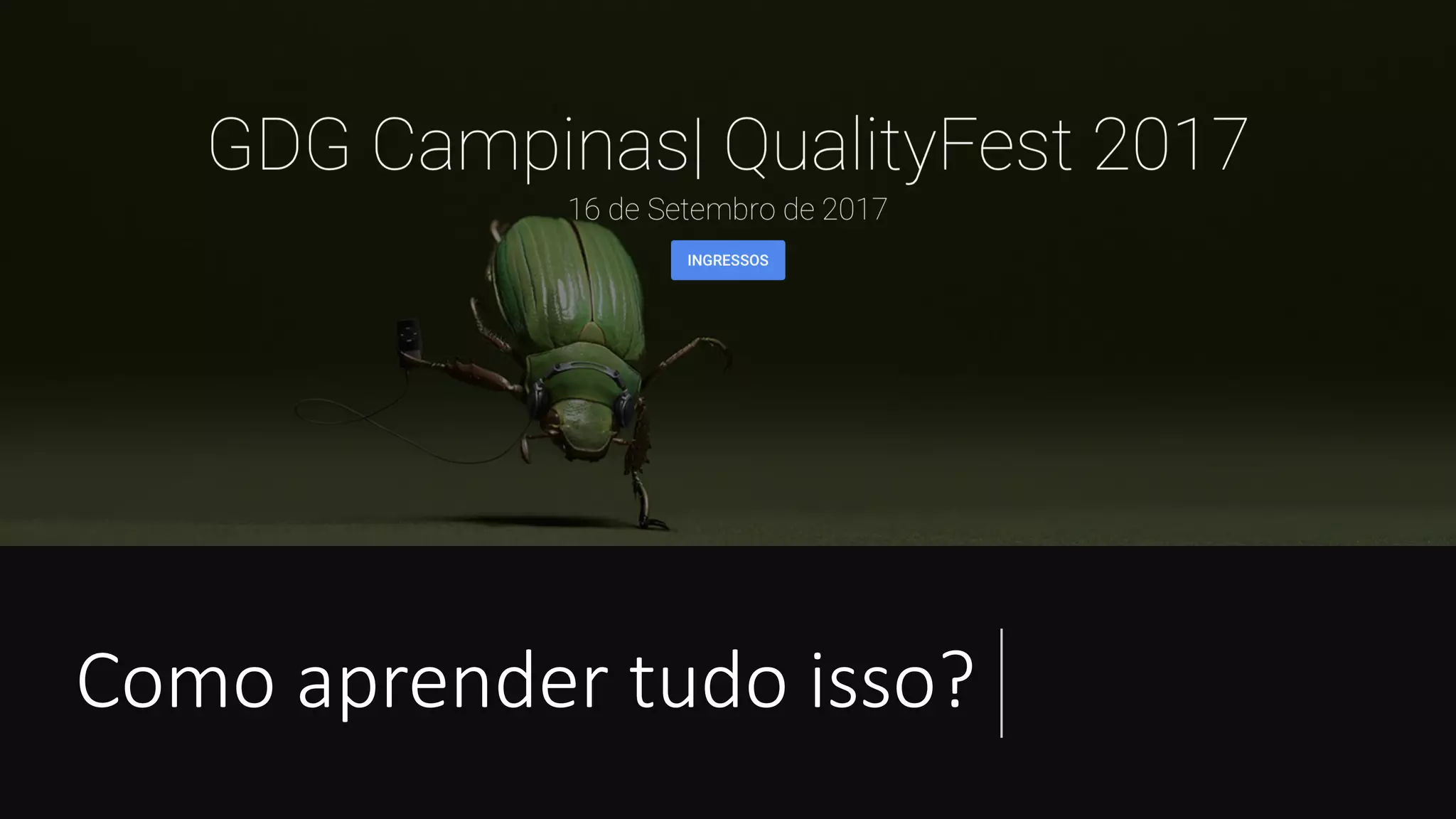 Como aprender tudo isso?