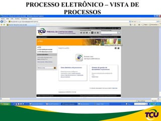 PROCESSO ELETRÔNICO – VISTA DE
PROCESSOS
 