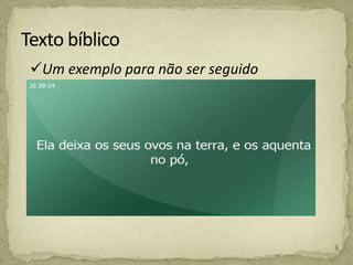 Um exemplo para não ser seguido
3
 