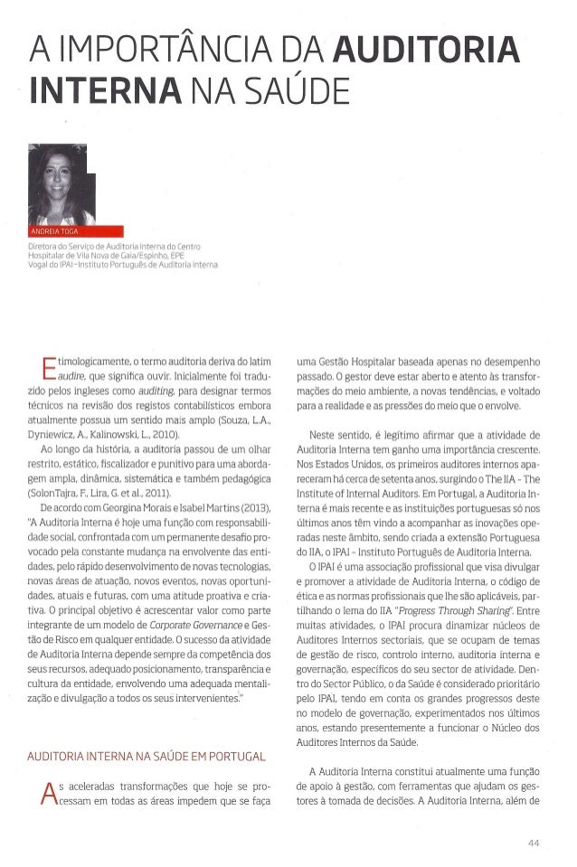 Artigo auditoria interna