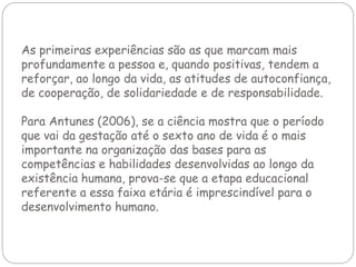 A importância da educação infantil na formação do cidadão crítico ...