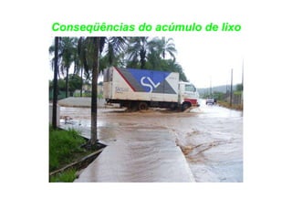 Conseqüências do acúmulo de lixo 