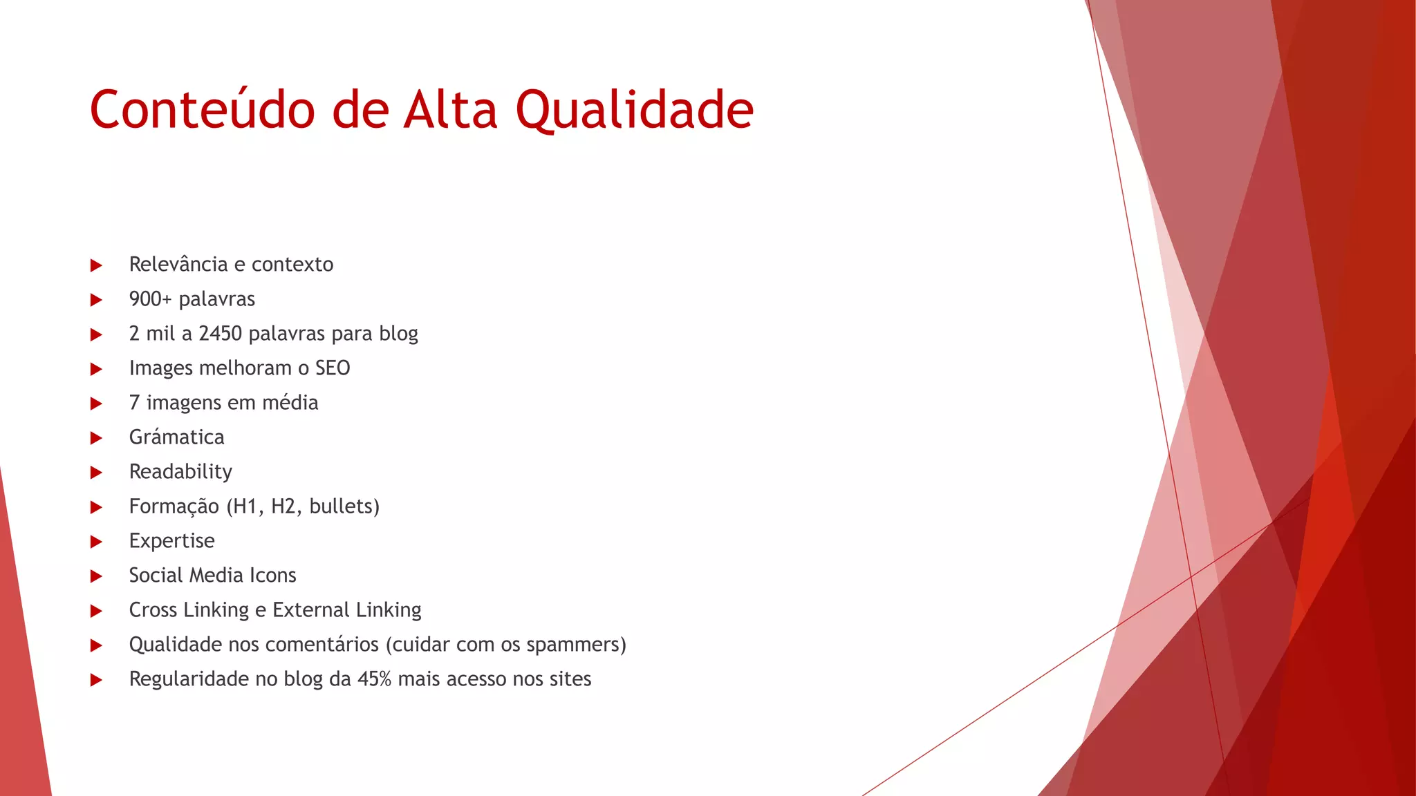 byregina.com
 Muito conteúdo de qualidade gratuito (blog posts, downloads, and recursos que realmente ajudam ou atraem sua
audiencia)
 Multiplos canais (afiliados, downloads, ads, memberships, etc.–isso é muito importante variar a forma de entrada)
 Email List atualizado (continua sendo uma ótima forma de venda)
 Marca reconhecida e atraente ( impossivel se manter no Mercado sem isso — o mercado é muito cheio)
 Um verdadeiro entendimento do seu público (conheça bem seus leitores e então você vai saber o que escrever para
eles)
 Uma continua presença nas redes sociais (sua audiência vai querer se conectar da forma que eles preferem, então
esteja disponivel)
 Uma página simples de produtos e serviços (com uma forma simples de compra através do celular)
 Boa qualidade de imagens (não somente pelo fato de que irá manter as pessoas por mais tempo no seu site, mas por
causa do Pinterest, Insta, FB, e G+)
 Um tom adaptado (que funcione com sua audiência, que os deixe mais confortaveis, inspire eles a ação)
 Qualidade nas respostas (para os comentários do blog, na social media, para qualquer e-mail ou qualquer outro
contato– Ela viu o quanto ajuda a ganhar novos clientes e aumentar o compartilhamento na redes sociais)
 
