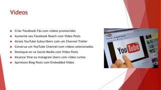 Affiliate Marketing Tactics
 Facebook 67.7%
 Search Engine Optimization (SEO) 62.8%
 Twitter 48.7%
 Online Ad’s (Banners, etc.) 44.5%
 eMail Marketing 43%
 Google+ 42.1%
 Pay-per-click Search 29.4%
 Pinterest 28.8%
 YouTube 27.3%
 LinkedIn 21%
 Other 7.7%
 
