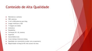 byregina.com
 Muito conteúdo de qualidade gratuito (blog posts, downloads, and recursos que realmente ajudam ou atraem sua
audiencia)
 Multiplos canais (afiliados, downloads, ads, memberships, etc.–isso é muito importante variar a forma de entrada)
 Email List atualizado (continua sendo uma ótima forma de venda)
 Marca reconhecida e atraente ( impossivel se manter no Mercado sem isso — o mercado é muito cheio)
 Um verdadeiro entendimento do seu público (conheça bem seus leitores e então você vai saber o que escrever para
eles)
 Uma continua presença nas redes sociais (sua audiência vai querer se conectar da forma que eles preferem, então
esteja disponivel)
 Uma página simples de produtos e serviços (com uma forma simples de compra através do celular)
 Boa qualidade de imagens (não somente pelo fato de que irá manter as pessoas por mais tempo no seu site, mas por
causa do Pinterest, Insta, FB, e G+)
 Um tom adaptado (que funcione com sua audiência, que os deixe mais confortaveis, inspire eles a ação)
 Qualidade nas respostas (para os comentários do blog, na social media, para qualquer e-mail ou qualquer outro
contato– Ela viu o quanto ajuda a ganhar novos clientes e aumentar o compartilhamento na redes sociais)
 