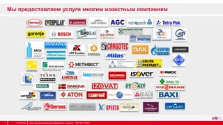 Мы предоставляем услуги многим известным компаниям
31.03.2014 Агентство Индустриального Маркетинга / Украина, 1997-2013 АІМ ©8
 