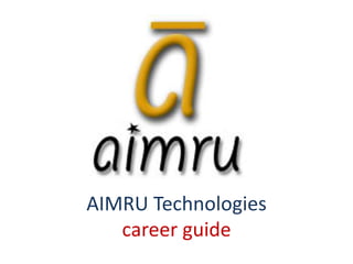 AIMRU Technologiescareer guide 