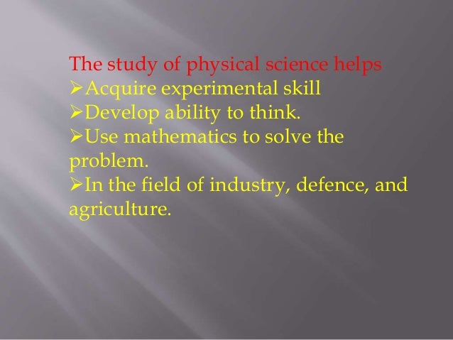 Aims And Objectives Of Teaching In Physical Science