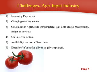 Agriinput management- Concepts and Introduction | PPTX