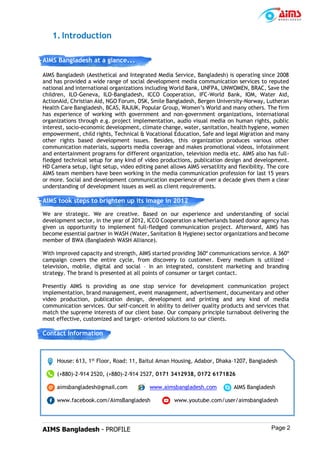 Aims Introduction Aims profile detail | PDF