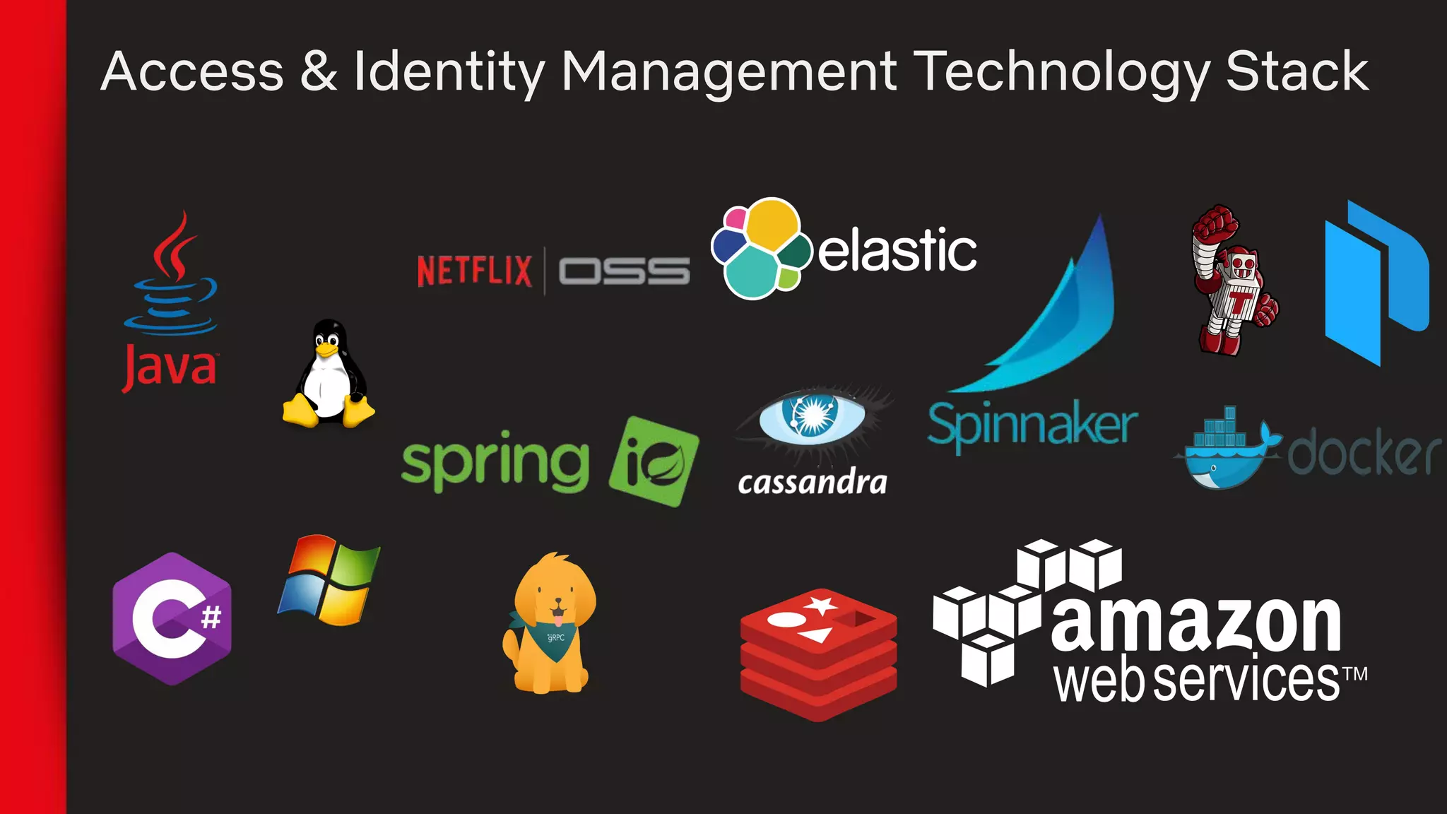 Access & Identity Management Technology Stack
 