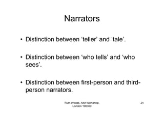 Aim Workshop Wodak Narratives190309